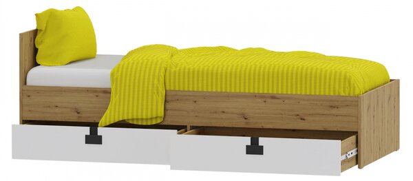 Postel pro mládež Tikrote TE14, Barva: dub artisan / dub artisan lesk 5903211173851