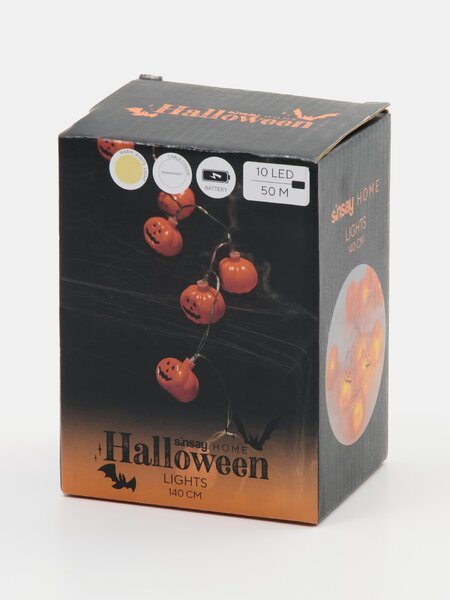 Sinsay - Halloweenový LED řetěz s motivem dýní - oranžová