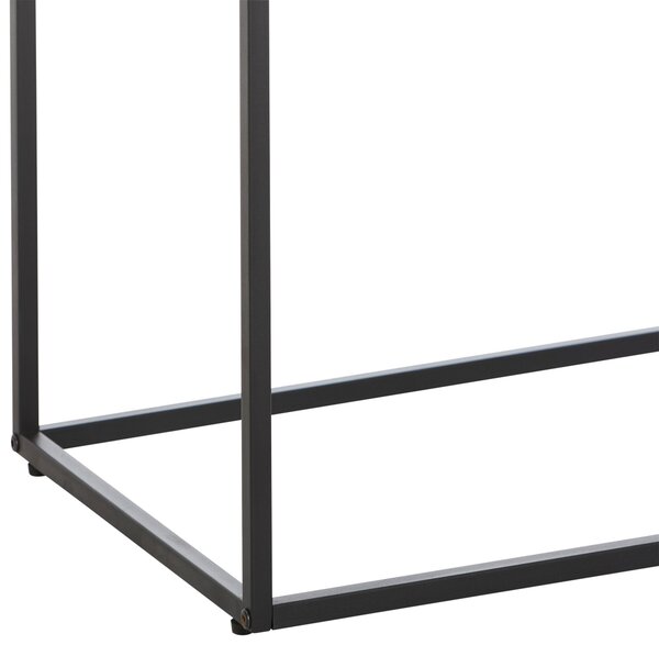 KONZOLOVÝ STOLEK, černá, kov, kompozitní dřevo, 110/38/80 cm MID.YOU - Online Only konferenční stolky, Online Only