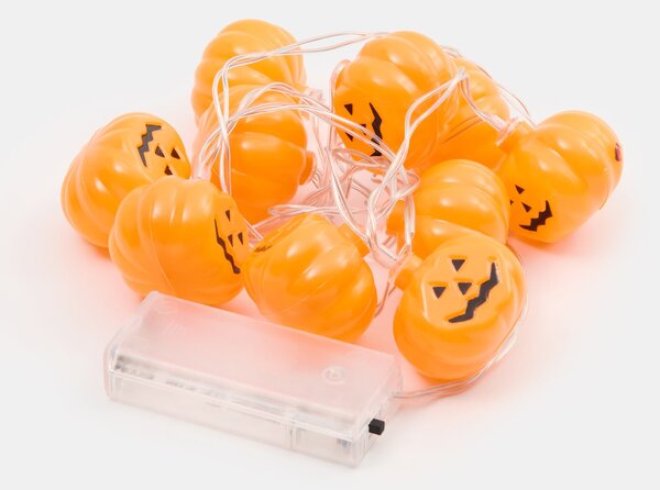 Sinsay - Halloweenový LED řetěz s motivem dýní - oranžová