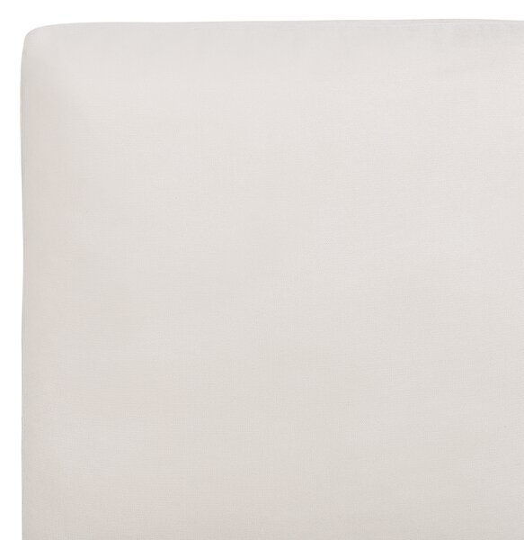 Postel Žinylka MELLE 180 x 200 cm Světle béžová