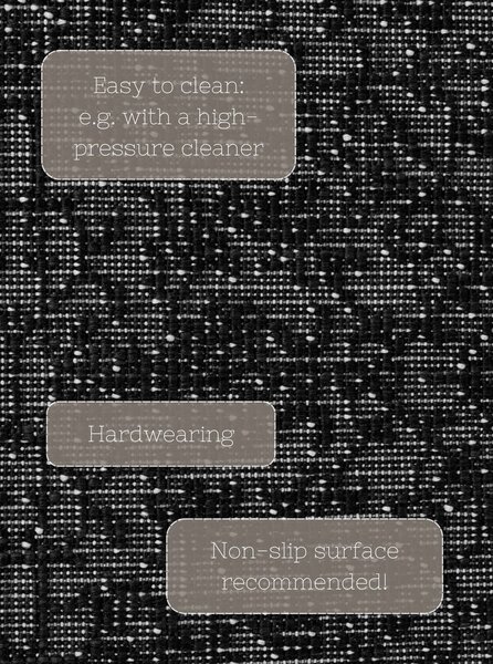 Černobílý vnitřní a venkovní běhoun 80x250 cm Duet Kona – NORTHRUGS