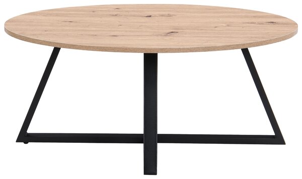 KONFERENČNÍ STOLEK, černá, dub artisan, kov, kompozitní dřevo, 90/70/39 cm Boxxx, Online Only