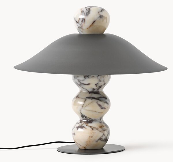 Mramorová stolní lampa Calacatta Viola Elaia, v různých velikostech