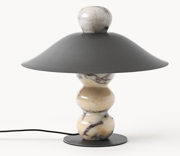 Mramorová stolní lampa Calacatta Viola Elaia, v různých velikostech