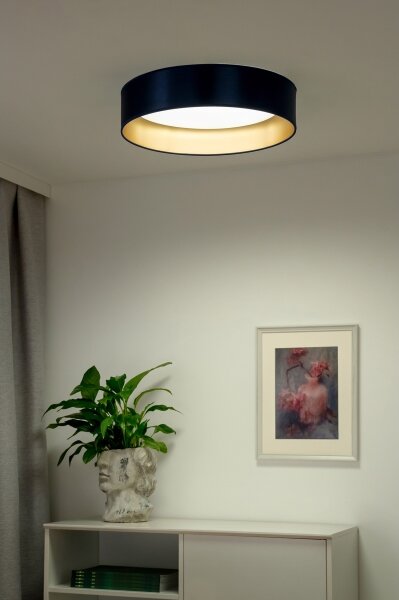 Duolla - LED Stropní svítidlo ROLLER LED/24W/230V pr. 45 cm modrá/zlatá