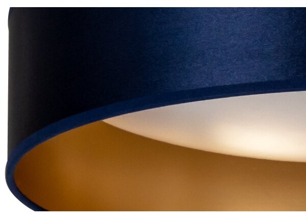 Duolla - LED Stropní svítidlo ROLLER LED/24W/230V pr. 45 cm modrá/zlatá