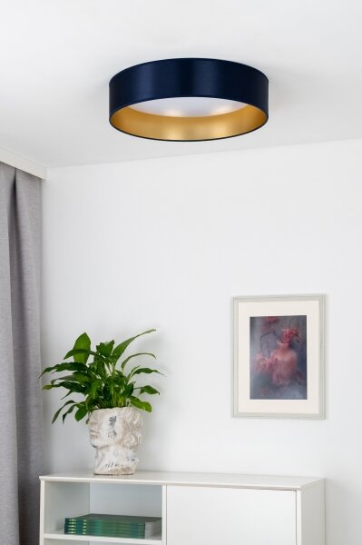 Duolla - LED Stropní svítidlo ROLLER LED/24W/230V pr. 45 cm modrá/zlatá