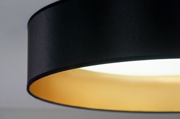 Duolla - LED Stropní svítidlo ROLLER LED/24W/230V pr. 45 cm černá/zlatá