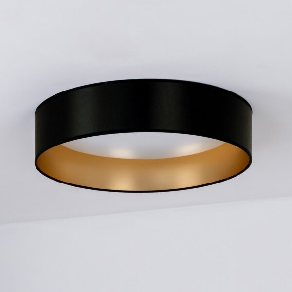 Duolla - LED Stropní svítidlo ROLLER LED/24W/230V pr. 45 cm černá/zlatá