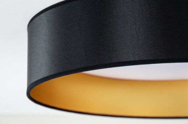 Duolla - LED Stropní svítidlo ROLLER LED/24W/230V pr. 45 cm černá/zlatá