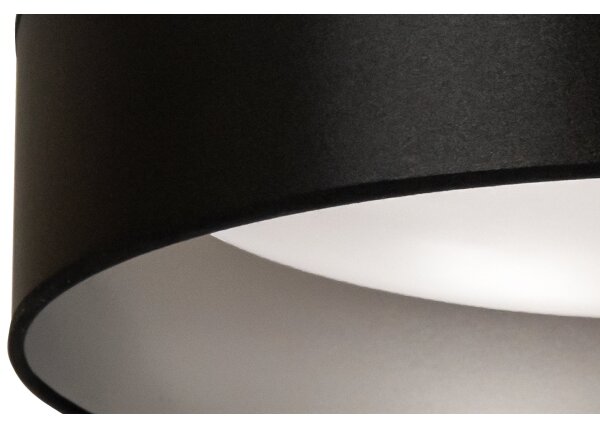 Duolla - LED Stropní svítidlo ROLLER LED/24W/230V pr. 45 cm černá/stříbrná