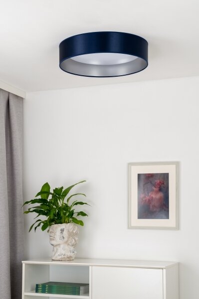 Duolla - LED Stropní svítidlo ROLLER LED/24W/230V pr. 45 cm modrá/stříbrná