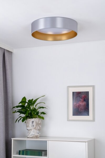 Duolla - LED Stropní svítidlo ROLLER LED/24W/230V pr. 45 cm stříbrná/zlatá