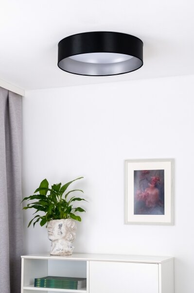 Duolla - LED Stropní svítidlo ROLLER LED/24W/230V pr. 45 cm černá/stříbrná