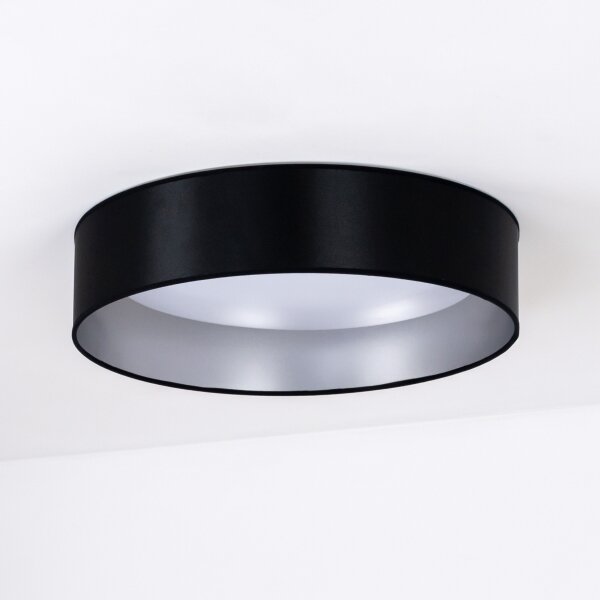 Duolla - LED Stropní svítidlo ROLLER LED/24W/230V pr. 45 cm černá/stříbrná