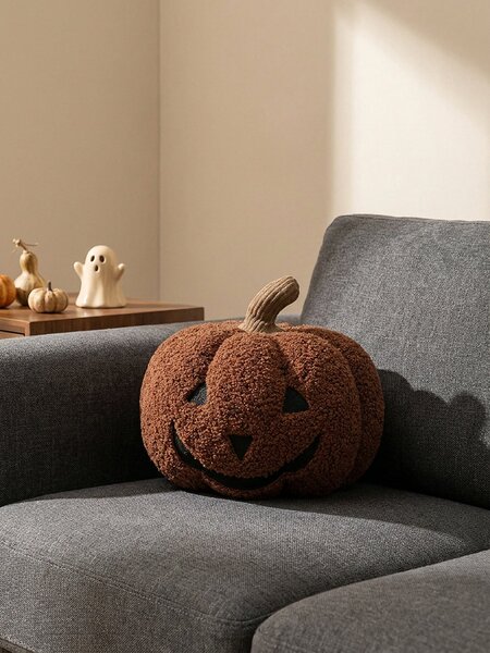 Sinsay - Halloweenský dekorativní polštář ve tvaru dýně - oranžová