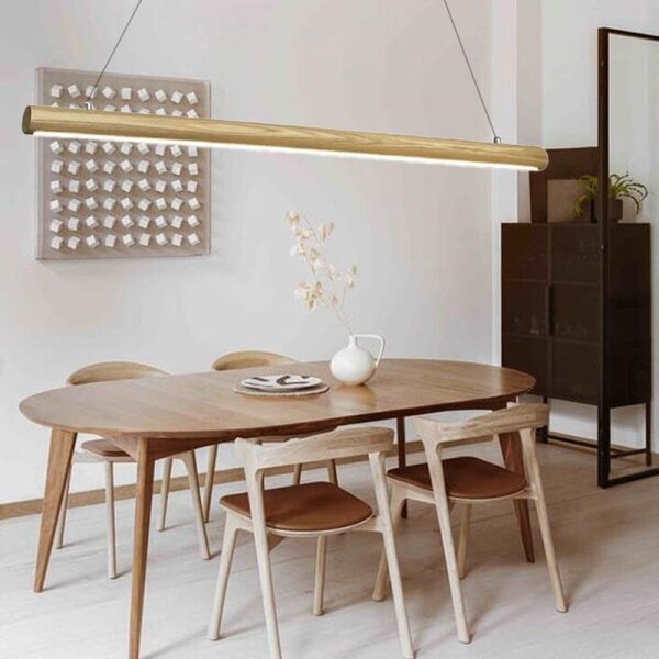 LED Lustr na lanku LED/26W/230V 4000K 150 cm jasan/masiv