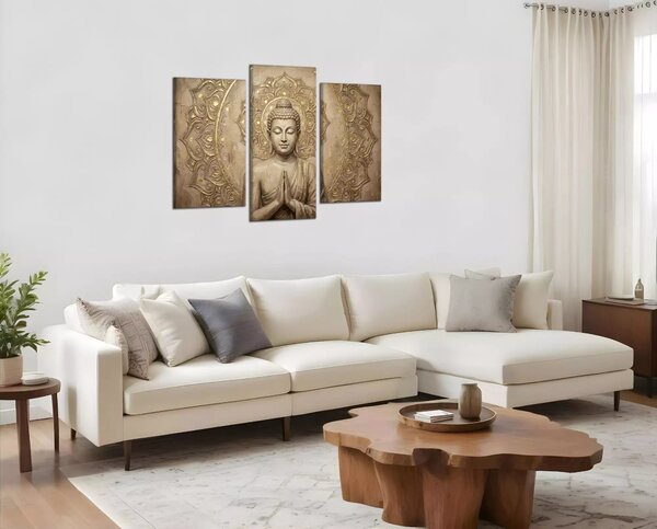 Obraz na plátně Budha u Mandaly