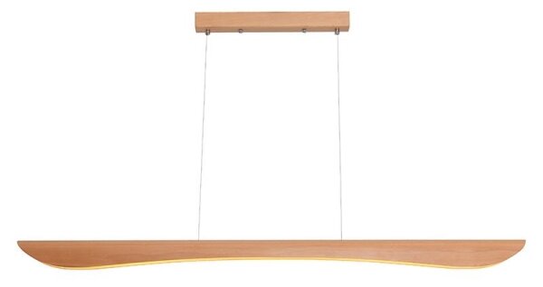 LED Lustr na lanku LED/22W/230V 4000K 120 cm buk/masiv