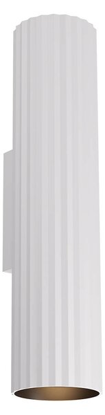 Redo 01-3395 Delphi, bílé nástěnné svítidlo 2x7W GU10, ø7cm, výška 30cm
