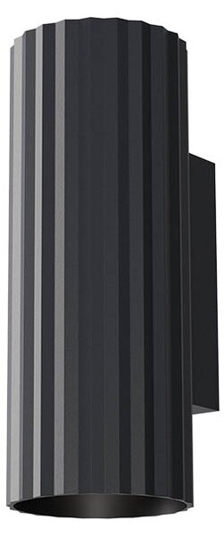Redo 01-2551 Delphi, černé nástěnné svítidlo 2x7W GU10, ø7cm, výška 18cm