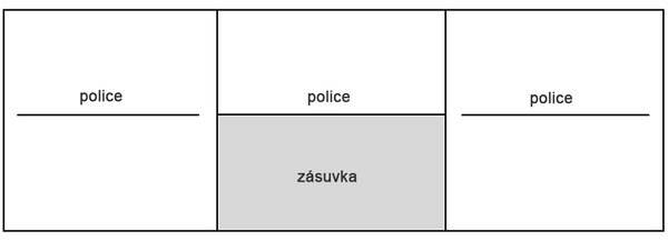 MEDIOLAN | TV stolek M12 se zásuvkou a policemi | 139 cm | natural hikora
