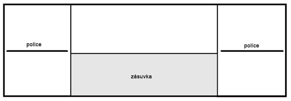 Obývací stěna NATURAL | sestava B | 309,5 cm | dub ribbeck