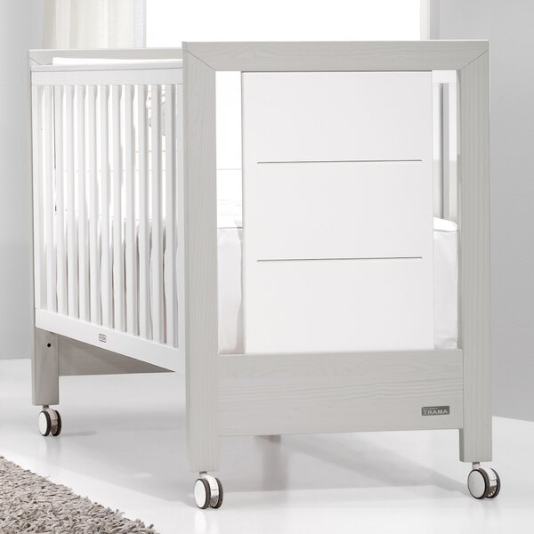 Dětská postýlka Trama INOVA White/Silver 60 x 120 cm (s možností intalace k rodičovské posteli)