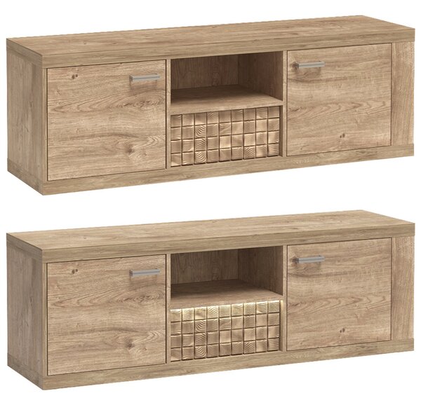 Obývací stěna NATURAL | sestava B | 309,5 cm | dub ribbeck