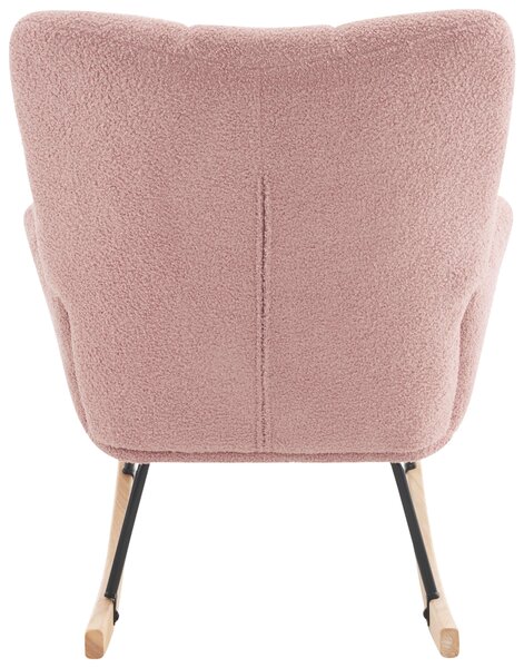 HOUPACÍ ŽIDLE, dřevo, kov, textil, růžová P & B - Křesla klasická, Online Only