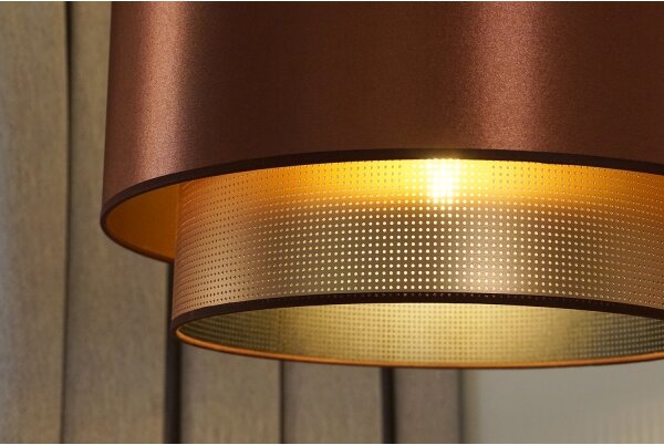 Duolla - Lustr na lanku COPPER SHINY 1xE27/15W/230V pr. 45 cm měděná