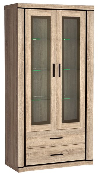 Obývací stěna DALLAS s | sestava B | 4 díly | 409 cm | sonoma