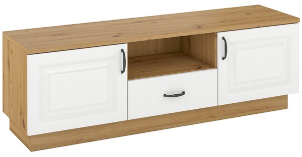 FLAWIA | TV stolek RTV 2D1S | 150 cm | Stilo ab | artisan/bílá
