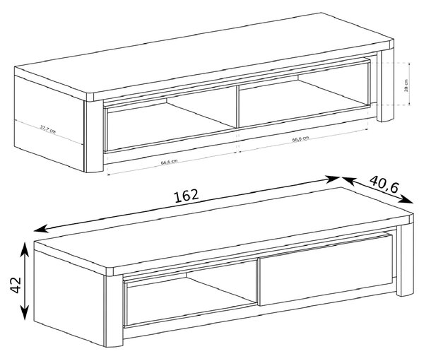 Obývací stěna LIVINIO | 5 dílů | 232,5 cm + 144 cm + 110x63 cm | sestava B | V CENĚ LED LIŠTY | ribbeck/bílá lesk