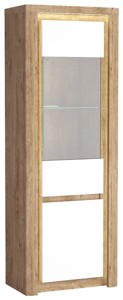 Obývací stěna LIVINIO | 5 dílů | 232,5 cm + 144 cm + 110x63 cm | sestava B | V CENĚ LED LIŠTY | ribbeck/bílá lesk