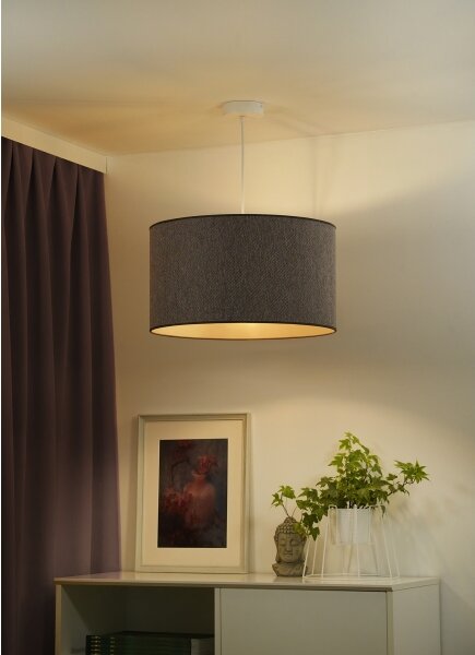 Duolla - Lustr na lanku ROLLER ECO RECYCLING 1xE27/15W/230V pr. 45 cm hnědá