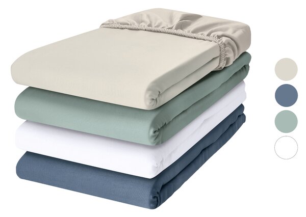 Livarno® Saténové napínací prostěradlo, 140-160 x 200 cm (100409469)