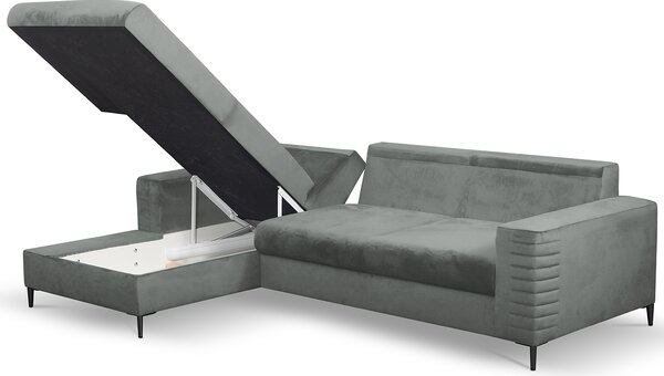 Sedací souprava COLLIN | 165x252 cm | rozkládací s úložným prostorem | záhlavník v ceně | VÝBĚR TKANINY