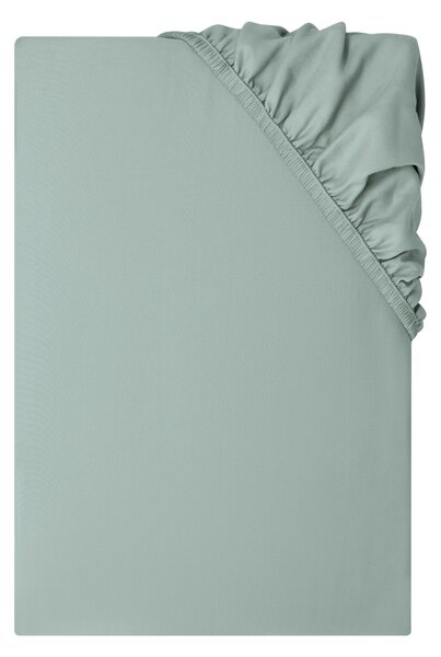 Livarno® Saténové napínací prostěradlo, 90-100 x 200 cm (zelená) (100409723002)