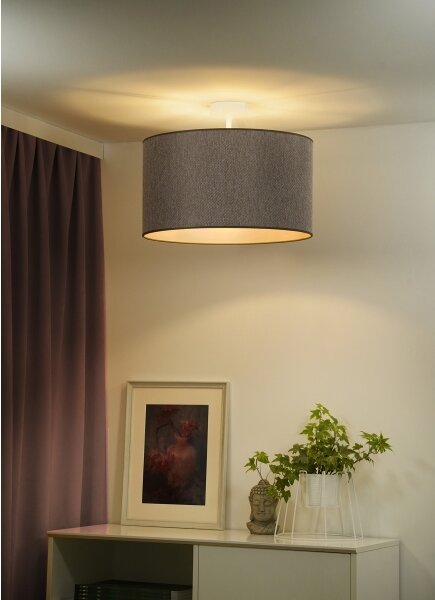 Duolla - Přisazený lustr ROLLER ECO RECYCLING 1xE27/15W/230V pr. 45 cm hnědá