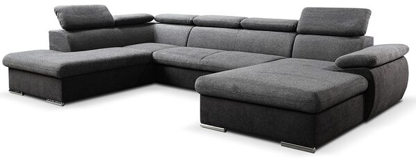 Sedací souprava COOL II | 220x343x191 cm | rozkládací + 2x úložný prostor | PRAVÁ | lounge 03 šedobéžová