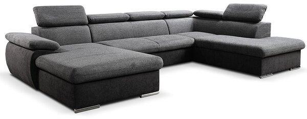 Sedací souprava COOL II | 191x343x220 cm | rozkládací + 2x úložný prostor | LEVÁ | lounge 21 tmavě šedá