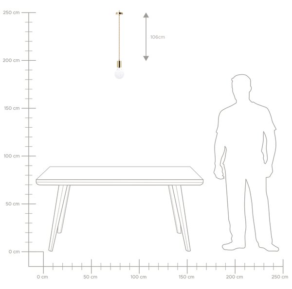 Sada 2 závěsných lamp ANZA Sklo Zlatá