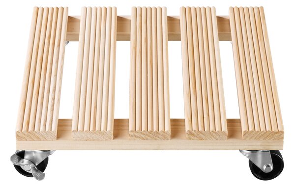 Parkside® Podstavec pod květináč s kolečky (přírodní) (100409173001)