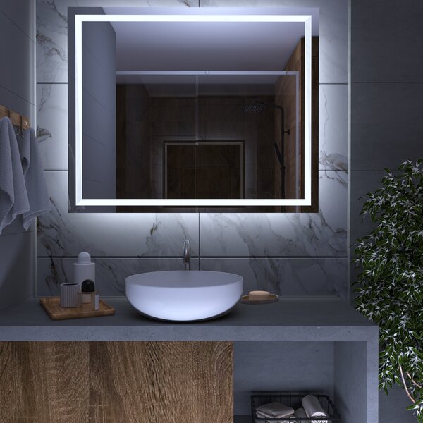 Zrcadlo do koupelny s LED osvětlením F2