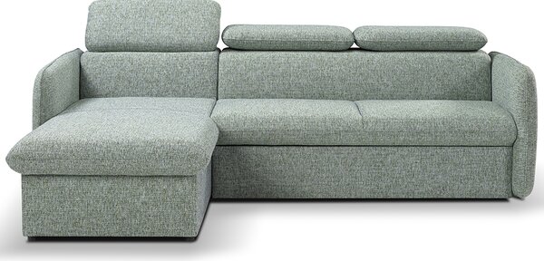 Malá sedací souprava SLIM | 179x235 cm | LEVÁ | rozkládací + úložný prostor | VÝBĚR TKANIN