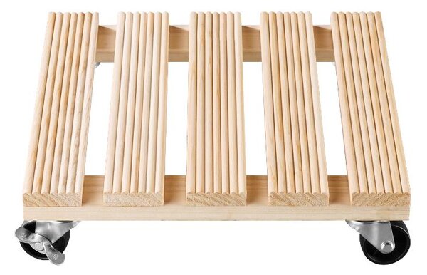 Parkside® Podstavec pod květináč s kolečky (přírodní) (100409173001)