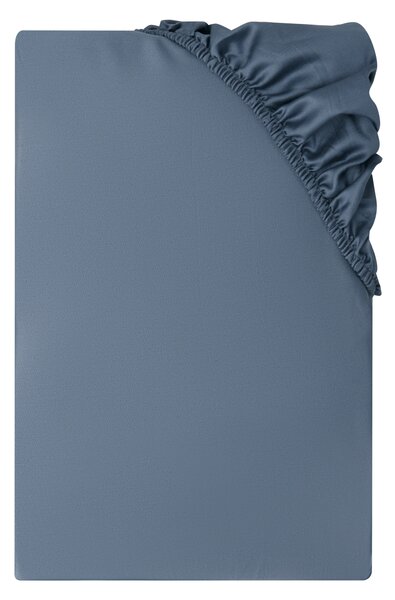 Livarno® Saténové napínací prostěradlo, 90-100 x 200 cm (tmavě modrá) (100409723004)