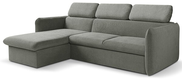 Malá sedací souprava SLIM | 179x235 cm | LEVÁ | rozkládací + úložný prostor | VÝBĚR TKANIN